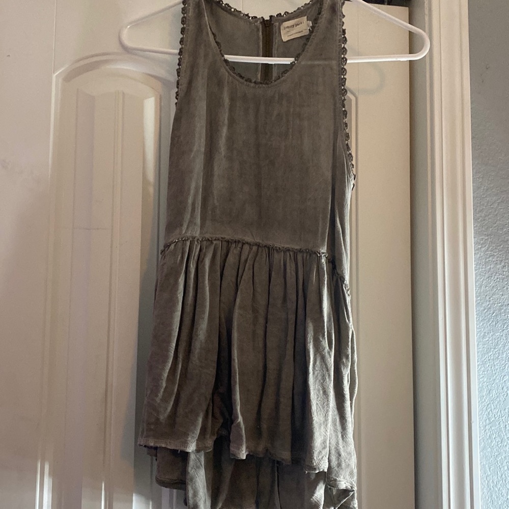 emory park high low tank top